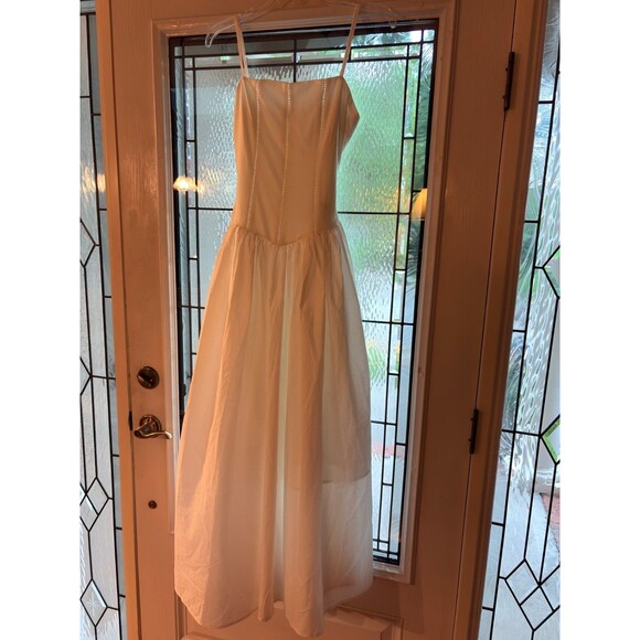 NWT: Commonsense:  White Sleeveless Maxi Dress: SZ L   Cottage Core Y2K Boho - Picture 10 of 15